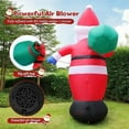 thumbnail image 3 of 12 FT Christmas Inflatables Santa Claus Outdoor Decorations Blow Up Yard Sitting Santa Claus with Built-in LEDs for Holiday Xmas Garden Lawn Decor, 3 of 4