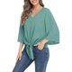 thumbnail image 4 of Txlixc Blusa de color sólido para mujeres Txlixc moda, 4 of 6