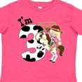 thumbnail image 4 of Inktastic I'm Three-cowgirl Riding Horse Birthday Girls Toddler T-Shirt, 4 of 5