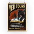 thumbnail image 2 of Yeti Tours, Vintage Sign (12x18 Wall Art Poster, Room Decor), 2 of 3