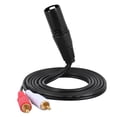 thumbnail image 4 of Cable 1.5m/ 5ft Stereo Audio Splitter Patch Y Cable Cord 1 XLR Male to 2  Male Plug, 4 of 7