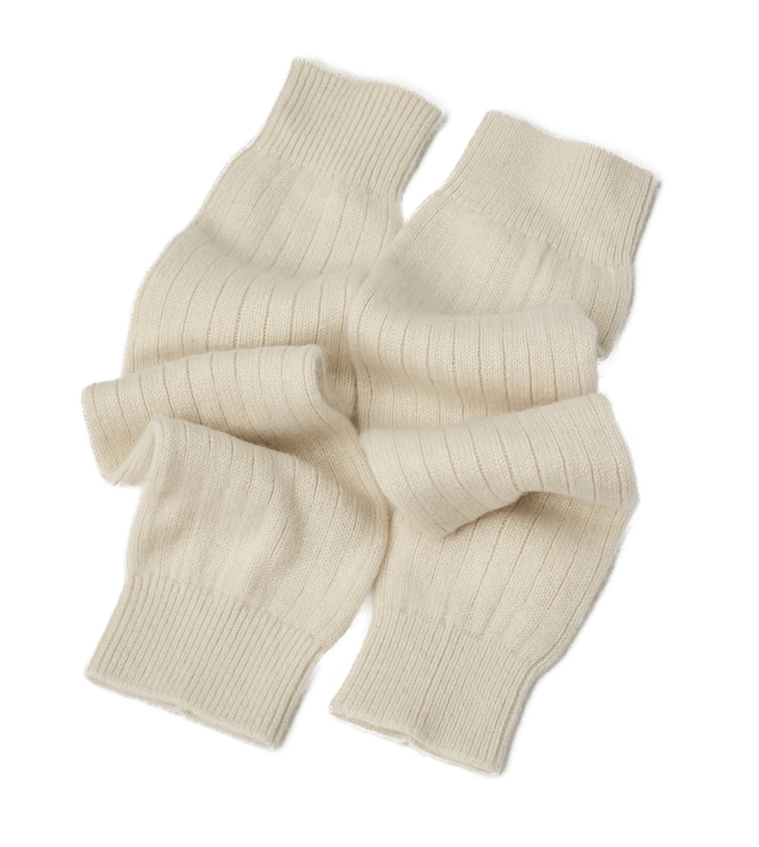 Cashmere Boutique 100 Pure Cashmere Leg Warmers (Color Off White
