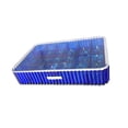 thumbnail image 1 of Caja de almacenamiento de cajón acrílico, organizador de maquillaje, gran capacidad, multiusos, para mesa, a prueba de polvo, para encimera, contenedo Azul translúcido, 1 of 9