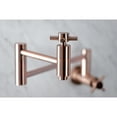 thumbnail image 4 of Kingston Brass KS810DXAC Concord Wall Mount Pot Filler Faucet, Antique Copper, 4 of 8
