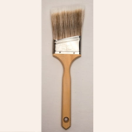GBS Polyester Paint Brush 3-inch. Premium Angle Sash Paint Brush for Walls, Cutting in, Trim, Edge, Stain, Cabinet, Deck, Fence, Home, House Interior and Exterior. for Professionals and DIY (Best Brush For Deck Stain)