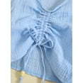 thumbnail image 5 of Bagilaanoe 2pcs Little Girl Long Pants Set Long Sleeve Drawstring Cropped T-Shirt Tops + Trousers 4T 5T 6T 7T Kids Casual Outfits, 5 of 9