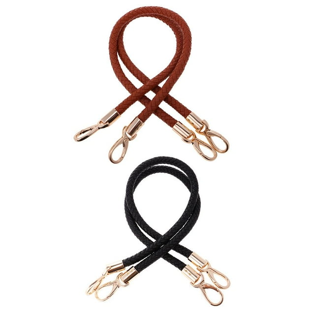 Esquirla 4x PU Leather Braided Handbag Shoulder Bag Strap Bag Handle Replacement 60cm