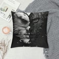 thumbnail image 2 of Orinice Graphic Decorative Cotton Linen Throw Pillow Cover for Home Sofa Couch Bed Living Room Men Women Boy Girl, Pillow Case 1PC 24x24in, 2 of 5