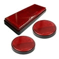 thumbnail image 3 of funtasica 3x Motorcycle Night Reflector Replaces Spare Parts Reflective Warning Reflector Light Reflective Strip for Truck Trailer Red, 3 of 8