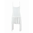 thumbnail image 5 of Women Lace Mini Dress Slip Sleeveless Patchwork Lace Tiered Short Dresses Flowy Dress White S, 5 of 10