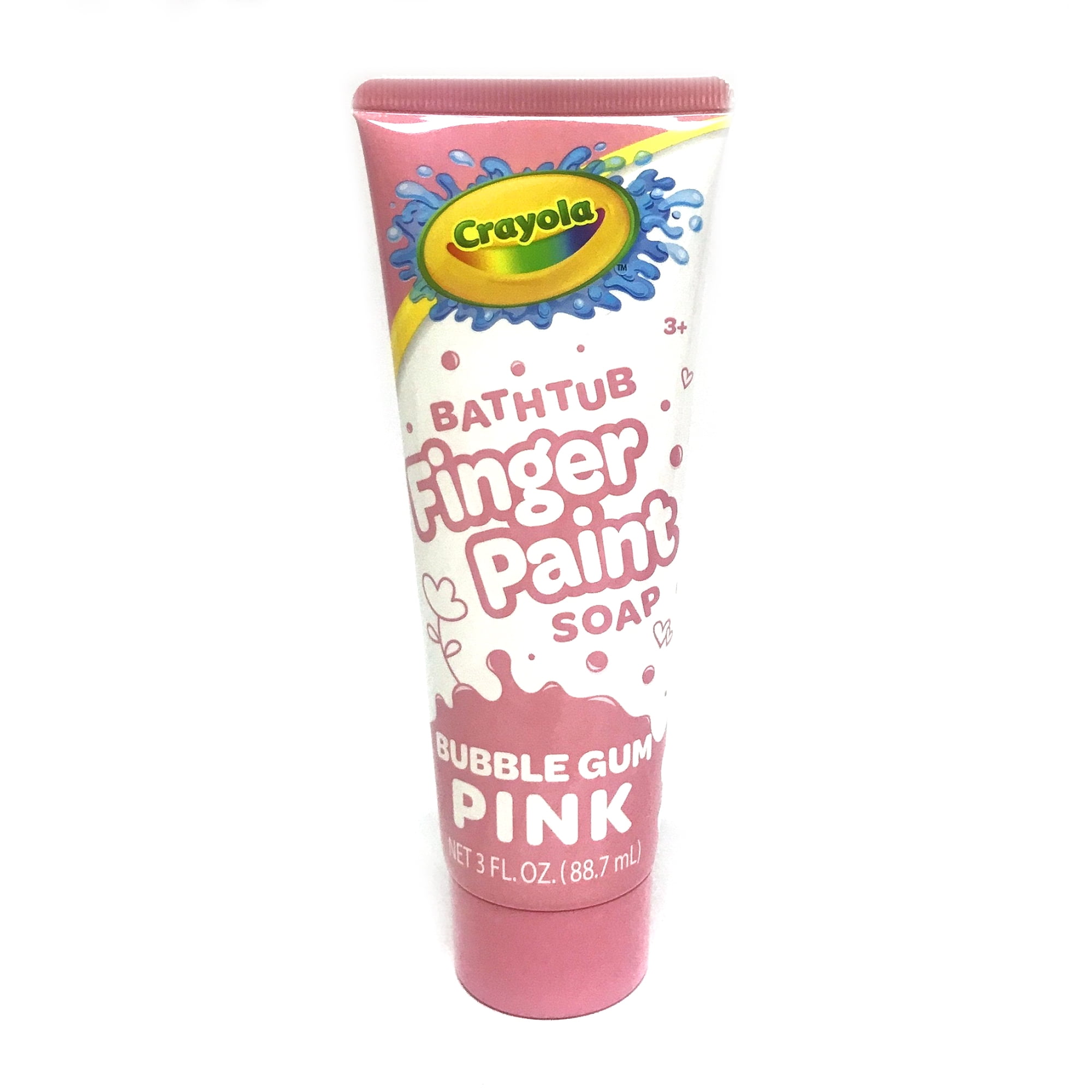Crayola Bath Time Fingerpaint Soap, Bubble Gum Pink, 3 fl. oz;