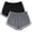 Black, Dark Gray, variant on URATOT Women's Cotton Shorts, 2 Packs, Everyday Casual Shorts, Sizes S–XL