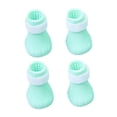 thumbnail image 1 of 4x de gato de silicona antiarañazos, cubierta de uñas ajustable guantes de precaución para arañazos de patas de gato, antiarañazos - Verde Colco Cubre pies de gato, 1 of 4