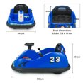 thumbnail image 3 of VOLTZ TOYS Voiture Tamponneuse pour Enfants 12V, Intérieur & Extérieur 2 Modes, Rotation 360° Voiture Électrique à Double Moteurs avec Télécommande Parentale et Autocollants Personnalisés (Bleu), 3 of 10