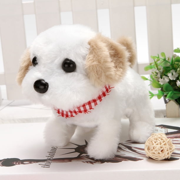 Electronic Plush Toys Puppy Interactive Electronic Plush Toy with Sounds and Movements Educational Plush Toy Birthday Gifts for Kids Girls( Big Head Dog (Brown)