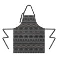 thumbnail image 2 of Black Christmas Folk Apron-Garden Aprons for Women with Pockets-Cotton Linen Waterproof Kitchen Cooking Gardening Aprons Adjustable for Kitchen,Cooking,BBQ and Salon 32"x27", 2 of 7