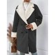 thumbnail image 2 of Abrigos de Invierno de Larga con Solapa Forrada para Mujer, Chaqueta Larga y Cálida con Doble Botonadura, Abrigo de Felpa. Gris Oscuro XL, 2 of 6