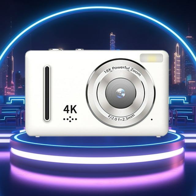 Cámara digital 1080P HD Fotografía Admite hasta 64MP Estabilización electrónica 18X Pantalla digital CCD de 2,4 pulgadas Cámara portátil para estudiantes Cámaras digitales para estudiantes