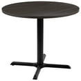 thumbnail image 3 of Flash Furniture Chapman 36" Round Multipurpose Conference Table, Rustic Gray, 3 of 12