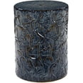 thumbnail image 4 of Livabliss Garden Stools - Bishop Blue Ceramic Decorative Garden Stool - Global Indoor Outdoor Chinoiserie Decor - Patio Garden Room Furniture Piece (18"H x 13"W x 13"D), 4 of 8