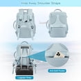 thumbnail image 3 of Mochila de viaje Sinali, grande, expandible, 40 L, impermeable, 17 pulgadas, 3 of 9