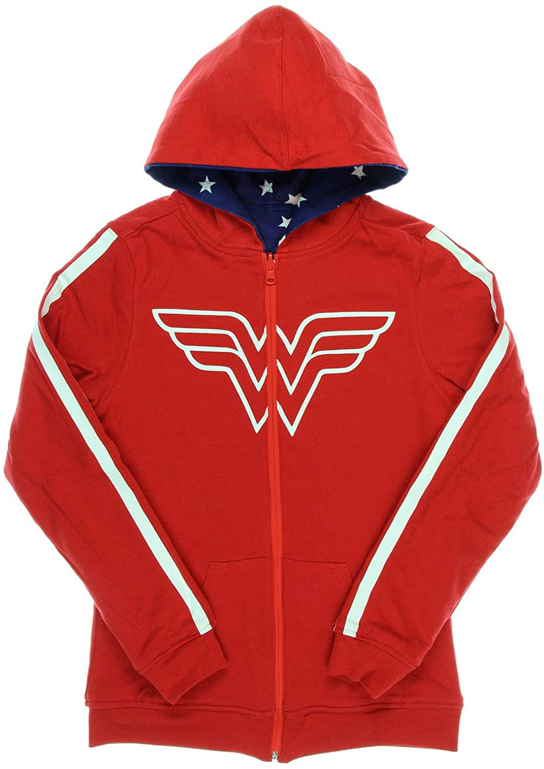 Hoodie Juniors DC Reversible Zip Sweatshirt Wonder Woman Comics Up