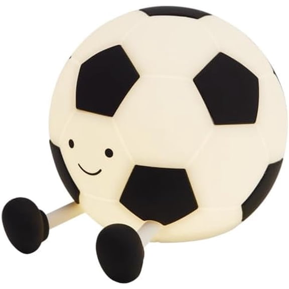 Soccer Night Light,Rechargeable Small Lamp Dimmable with Soft Touch,Football Nightlight Accessories Stuff Game Decor,Soccer Sport Lover