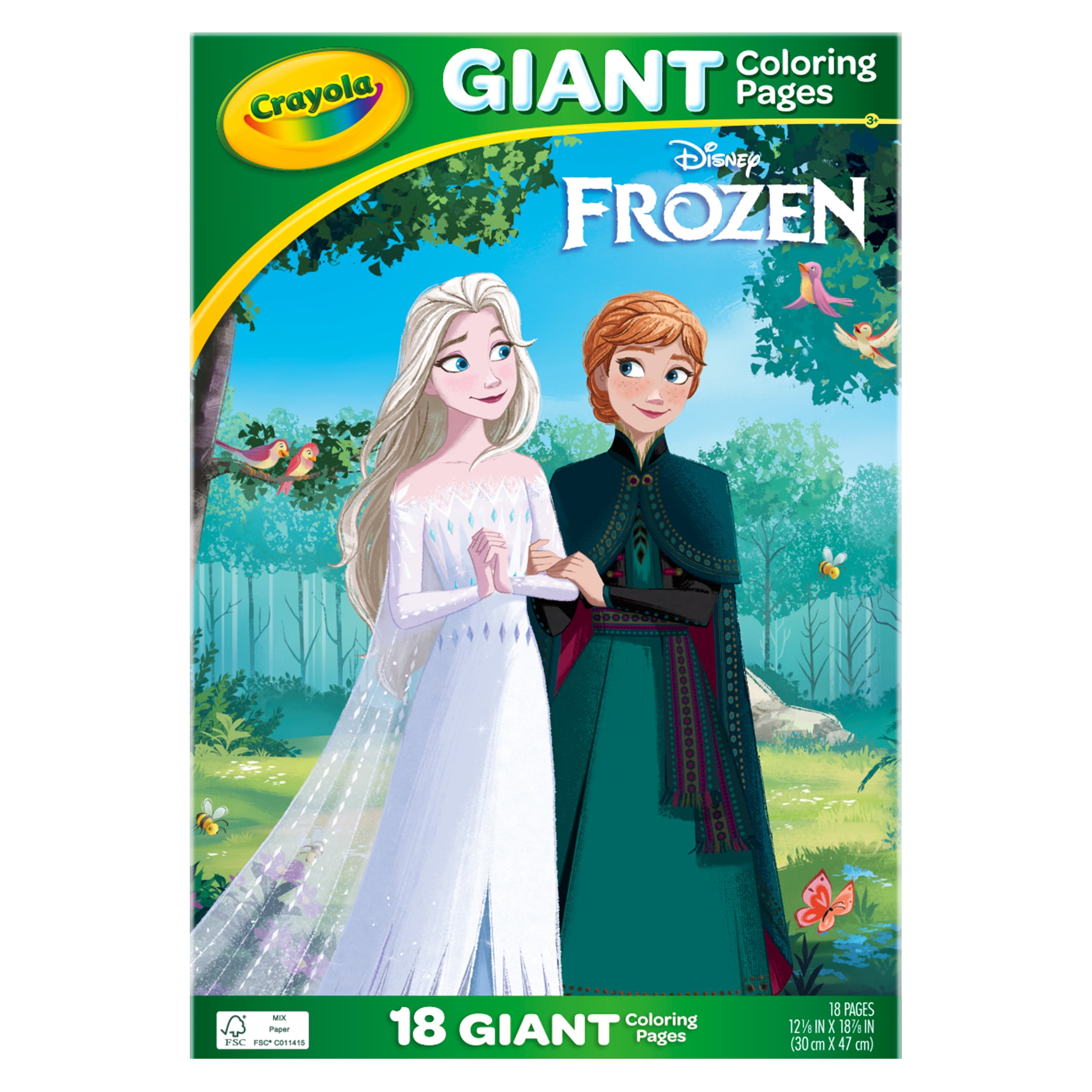 Crayola Frozen Giant Coloring Pages, 18 Pages, Gift for Kids