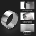 thumbnail image 5 of Anillo ajustable para molde de pastel Gutsdoor, anillo para Mousse de 6-12 pulgadas, juego de molde para pastel de acero inoxidable, herramienta para hornear de 2 piezas (cuadrada + redonda), 5 of 5