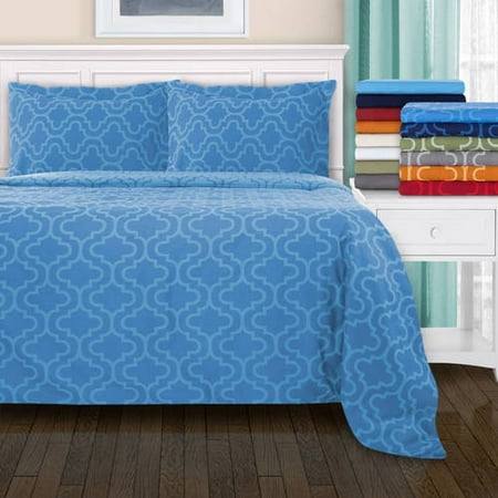 Impressions Sayre Trellis Cotton Flannel Duvet Cover Set Walmart