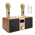 thumbnail image 1 of FAGINEY Haut-Parleur de Karaoké Portable, Microphone de Karaoké Sans Fil pour Famille KTV Kit de Son de Haute Qualité, Microphone Sans Fil Carte Audio en Direct Machine de Karaoké, 1 of 8