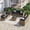 Black-yellow, variant on Sunmthink 7-Piece Wicker Patio Furniture Sets, Outdoor Conversation Set with 4 Inches Thick Cushions and Waterproof Cover