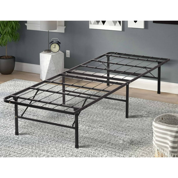 YRLLENSDAN Foldable Platform Twin Bed Frame for Kids, 150LBS Capacity