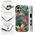 thumbnail image 3 of Compatible with iPhone 11 12 13 mini 14 15 16 Pro Max Plus Wallet Case with Card Holder, PU Leather Kickstand Card Slots Case ( Leaf Flowers Nordic Tropical Plants, iPhone 11 Pro Max), 3 of 7