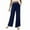 Navy, variant on Womens Yoga Sweatpants Wide Leg High Waisted Lounge Pajamas Pants Casual Palazzo Trousers with Pockets High Waisted Athletic Workout Soft Yoga Pants (Available in Plus Size)