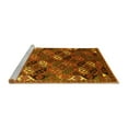 thumbnail image 2 of Ahgly Company Machine Washable Indoor Round Oriental Yellow Industrial Area Rugs, 3' Round, 2 of 4