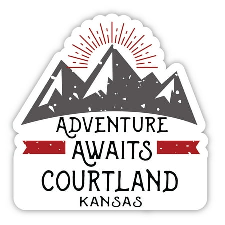 

Courtland Kansas Souvenir 4-Inch Magnet Adventure Awaits Design