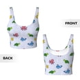 thumbnail image 5 of Lsque Sea Turtle Whale Printed Women'S Sports Bra, Compression, Moisture Wicking, High-Impact Sports Bra For Women,Supportive sports bra-Medium, 5 of 9