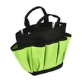 thumbnail image 2 of Tool Bag Gardening Tote, Multi-pocket Storage Organizer, Oxford Cloth Material, Portable Garden Tool Kit, Green Printed Design, Topliu, 2 of 6