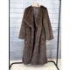 thumbnail image 3 of Abrigo largo de piel sintética para mujer, cárdigan grueso de lana con solapa de lujo, de felpa esponjosa, ropa de calle cálida, color marrón, novedad de invierno, 3 of 5