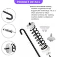 thumbnail image 3 of Washer Suspension Rod Kit W10780048 W10257088 W10349191  Replacement for Whirlpool, Maytag, Kenmore, Amana, Admiral – 4 Rods with Springs & Bushings, 3 of 8