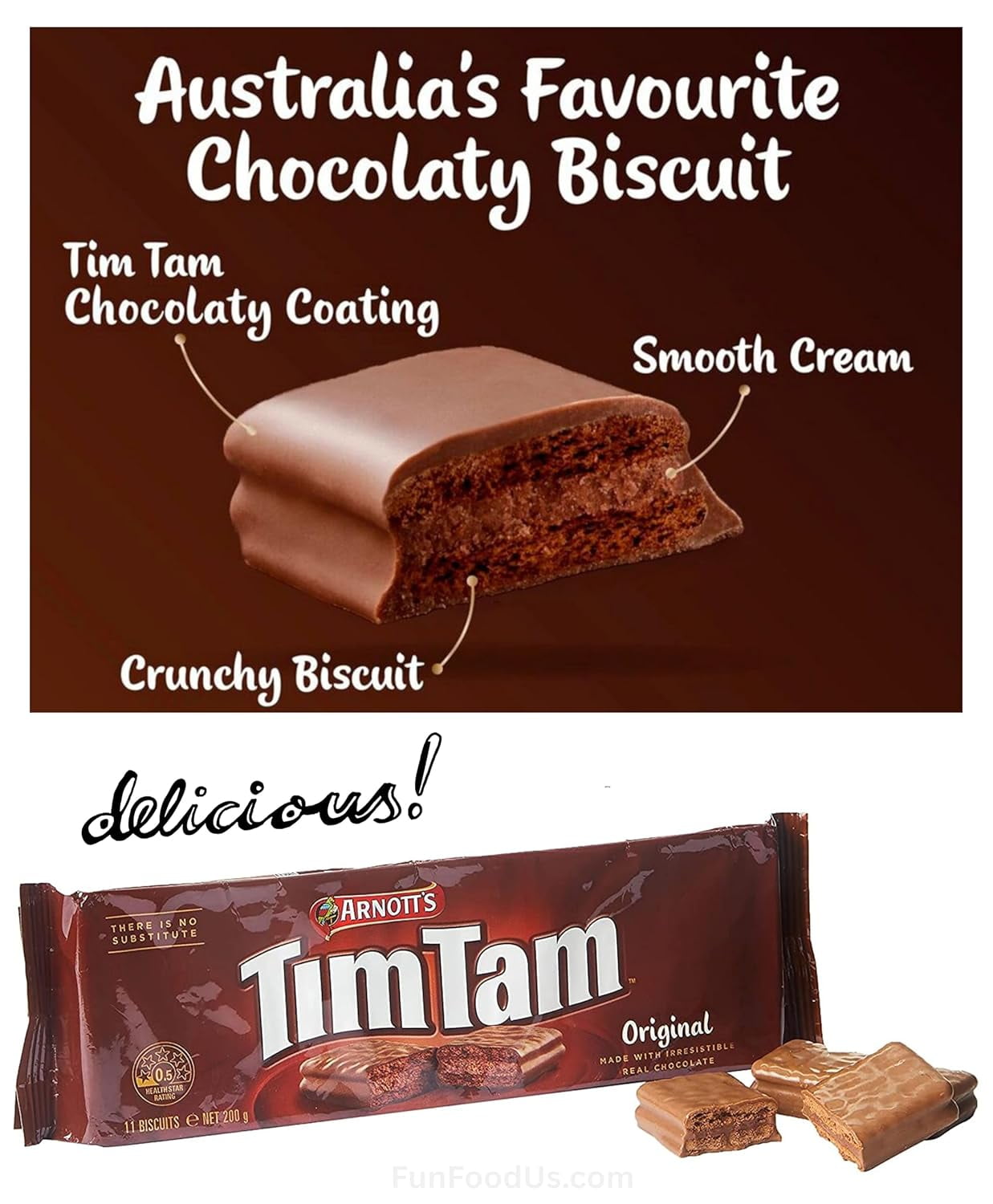 Simpler Tim Tam Biscuits - 4 Pack Full - Tam Original Chocolate with Chewy Caramel, Extra Chocolaty, Austalian Made Chocolate Cookie Biscuits