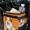 thumbnail image 6 of Pixel Dog Foldable Car Garbage Can with Lid, Leak-proof Hanging Storage Bag - Mini Trash Can for Car, 6 of 6