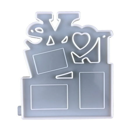 

Mackneog Diy Valentine s Day Photo Frame Drip Tools Love Photo Frame Gift Love Photo Frame Pendant Silicone Tools DIY Silicone Mould Clear-1 One Size
