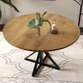 thumbnail image 2 of Bingirl 47 - Inch Round Dining Table for 4 People with Sturdy Metal Pedestal, 2 of 7
