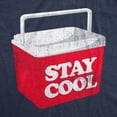 thumbnail image 2 of Womens Stay Cool T Shirt Funny Drink Cooler Summer Cookout Tee for Ladies Womens Graphic Tees, 2 of 9