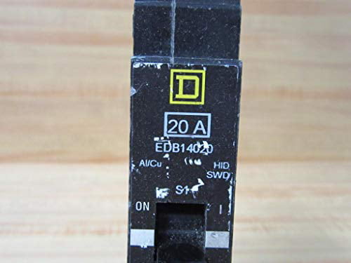 Square D EDB EDB14020 1 Pole 20 Amp 277v SWD Circuit Breaker for sale online