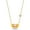 Pink, variant on 18k Yellow Gold Plated Double Love Hug Women Jewelry Clavicle Necklace (Clear)