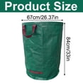 thumbnail image 3 of Heavy Duty PP Garden Waste Bag With Reinforced Handles, Foldable Outdoor Reusable Yard Sack For Leaves And Debris, Extra Large Capacity Compost Tote For Lawn, 300L, 3 of 6