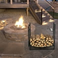 thumbnail image 3 of Gymax 30'' Firewood Rack W/4 Tool Set Kindling Holders for Indoor & Outdoor, 3 of 10